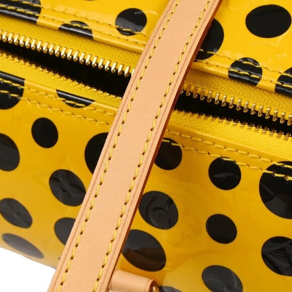 Louis Vuitton Yellow Vernis Dot Infinity Papillon Handbag - Picture 4 of 12